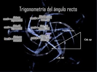 Trigonometría del ángulo recto Cat. op Cat. ad hipotenusa   