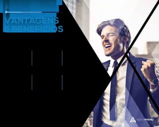 PRATICIDADE
& AGILIDADE
ECONOMIA
DE CUSTOS
VANTAGENS
E BENEFÍCIOS
SISTEMA
INTERNACIONAL
FUNCIONAMENTO
24H
SEGURANÇA PRIVACIDADE
 