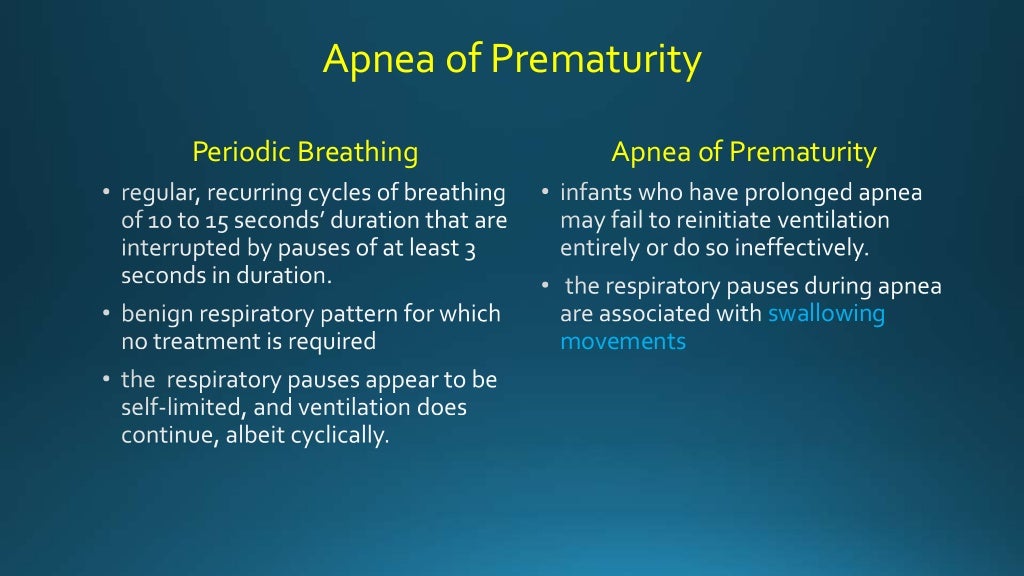Apnea of prematurity