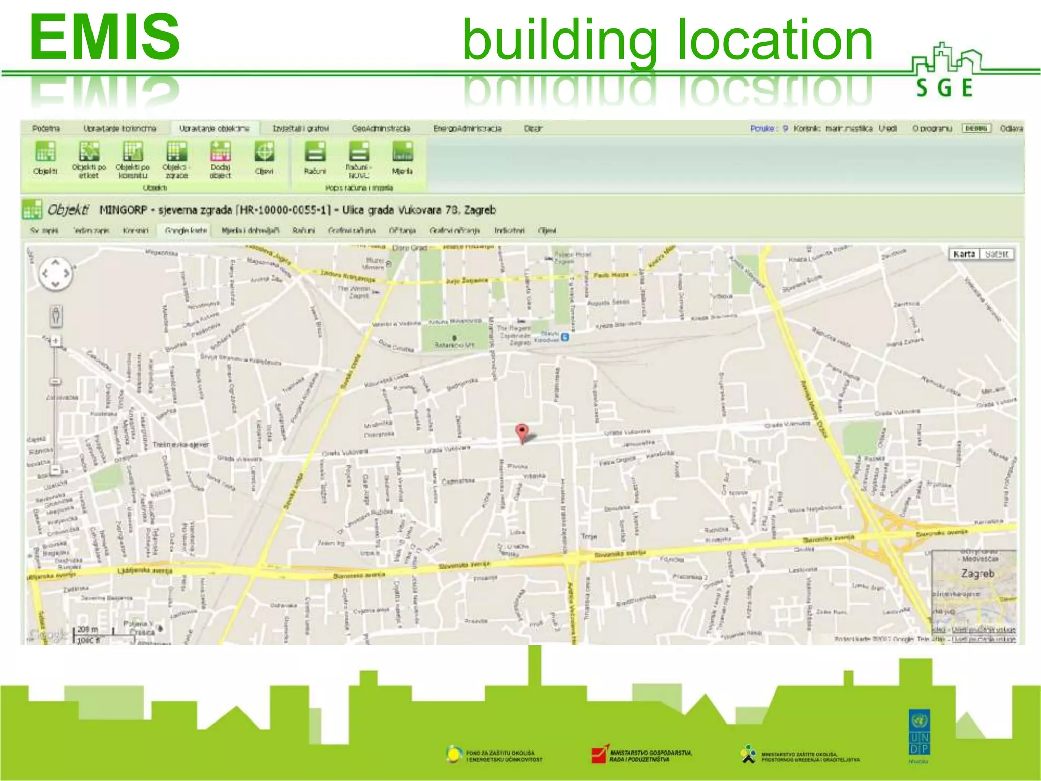 EMIS building location
 