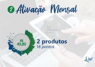 Ativacao Mensal
2 produtos
16 pontos
49,80
R$
2
 