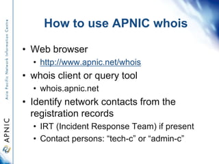 apnic handling-network-abuse | PDF