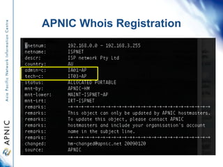 APNIC Whois Registration
 