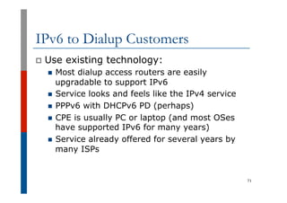IPv6 Deployment Planning Tutorial, by Philip Smith [APNIC 38] | PDF