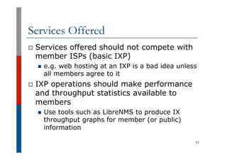 Ixp Graph IXP Design and Operational BCP | PDF