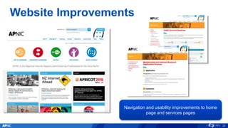 Website Improvements
22
Navigation and usability improvements to home
page and services pages
 