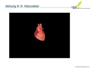 © 2008 AUTONOM HEALTH ®
Atmung Herzvektor
 