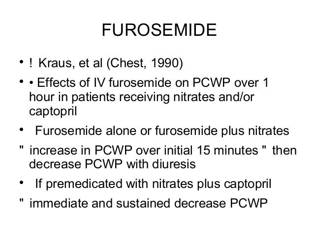 How Does Lasix Work In Pulmonary Edema