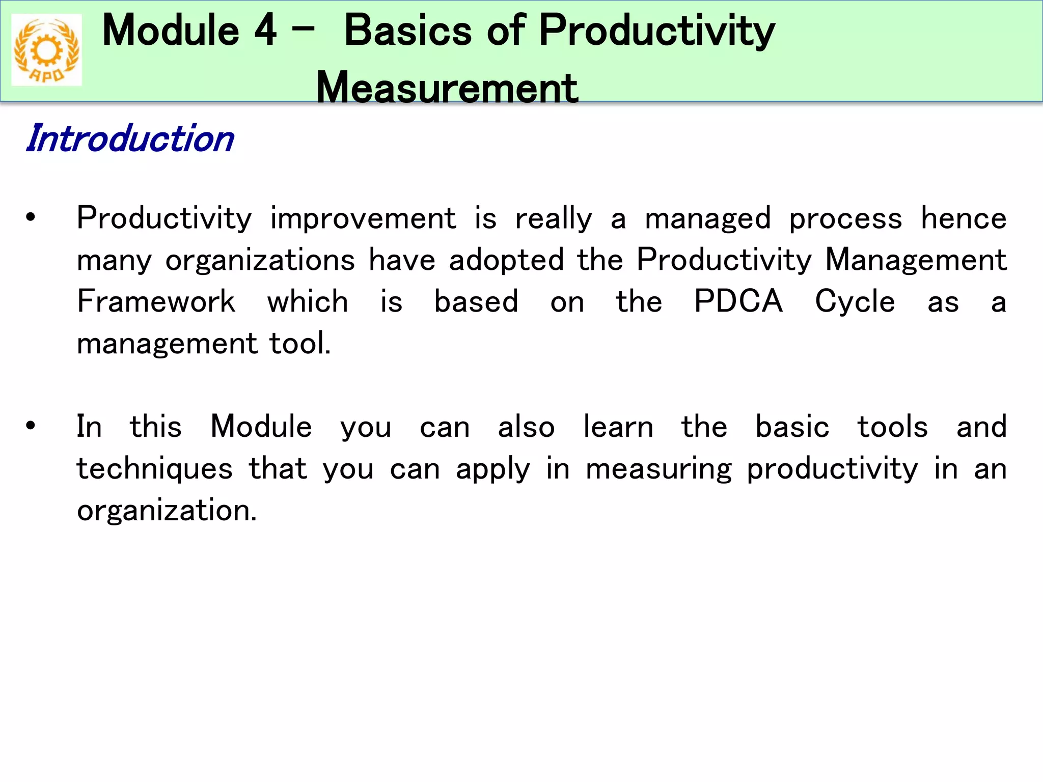 Apo Productivity Tools Techniques Basic Module 4 Pdf