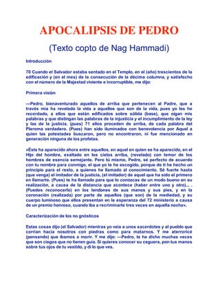 Apocalipsis De Pedro