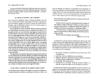 294

I APOCALIPSIS

SIN VELO

«La arpas que Dios les había dado" indica que tocan este instrumento celestial en una hermosa sinfonía de alabanza y adoración. Además de
las arpas celestiales, también cantarán «el himno de Moisés oo. yel himno
del Cordero" (15:3).

Otro indicio del cielo

I 295

ápice de confusión con respecto a su identidad. A la luz de Éxodo 15 Y
del himno de Moisés, este versículo deja en claro que el Dios al cual se
dirigían Moisés y los hijos de Israel frente a la gran victoria terrenal que
acababan de tener, no era otro más que Jesucristo. Para confirmar este
hecho, citamos algunas porciones selectas de este gran salmo:

EL HIMNO DE MOISÉS Y DEL CORDERO

Estos santos de la tribulación cantan «el himno de Moisés, siervo de
Dios, yel himno del Cordero" (Apocalipsis 15:3). Esto no quiere decir
que sean israelitas; significa que cantan un himno de victoria sobre su
enemigo, como el de Moisés en Éxodo 1S:1-21. A esto le suman un
himno de alabanza al Cordero de Dios.
Para comprender la canción de Moisés, debemos recordar que después
que Faraón liberara a los hijos de Israel, se arrepintió de su decisión y los
persiguió con furia con una multitud de tropas egipcias. Cuando los hijos
de Israel se dieron cuenta de su situación apremiante, el Mar Rojo frente a
ellos y las tropas egipcias detrás, Moisés se volvió a Dios. quien le dio instrucciones de tocar el agua con su vara. Como consecuencia. el pueblo caminó sobre tierra seca. Para el pueblo de Israel fue una experiencia angustiosa cuando, al llegar apenas a la otra orilla, después de cruzar ese canal de
creación sobrenatural, vieron que el ejército egipcio venía a todo galope
persiguiéndolos; pero en cuanto el pueblo estuvo a salvo al otro lado del
mar, Dios cerró el canal y todos los egipcios se ahogaron. Es natural que el
pueblo estuviera sobrecogido, porque lo que parecía un completo desastre
en las manos de un rey cruel, inspirado por Satanás (ligero reflejo del anticristo) de repente se convirtió en tina victoria, y levantaron sus corazones
en gratitud a Dios.
Esto reproduce con exactitud la respuesta de estos santos de la tribulación
que están delante del trono de Dios, sabiendo que se libraron de las garras del
anticristo y de Satanás. Sus corazones están llenos de un gow arrobador al,
pensar en su liberación. Como no son santos del Antiguo Testamento, no se
conforman con cantar solo un himno de liberación. como lo hicieron los israelitas que fueron librados de manera física del opresor, sino que ellos cantan un himno de redención eterna por la sangre del Cordero.

EN EL

ciero.

A CRISTO SE LO ADORA COMO A DIOS

En estos días en que a muchos se les engaña en cuanto a la verdadera naturaleza de Jesucristo, debemos recordar que en el cielo no existe ni un

Entonces Moisés y los israelitas entonaron un cóntico en honor del
SEÑOR, que la letra decía:
Cantaré al SEÑOR, que se ha coronado de triunfo arrojando al
mar caballos y jinetes. El SEÑOR es mi fuerza y mi cóntico; él es mi
salvación. Él es mi Dios, y lo alabaré; es el Dios de mi padre, y lo
enalteceré. El SEÑOR es un guerrero; su nombre es el SEÑOR...
Tú los harós entrar, y los plantarós, en el monte que te pertenece; en el lugar donde tú, SEÑOR, habitas; en el santuario que tú,
SEÑOR, te hiciste.
¡El SeÑOR reina por siempre y para siemprel
(Éxodo 15:1-3,17-18)

La razón por la cual estos santos combinan este cántico con el del
Cordero solo se puede explicar basados en que Jesucristo es el DiosTodopoderoso. El himno de Moisés y del Cordero en Apocalipsis 15:3-4
identifica muy claro a Jesucristo con los atributos del mismo Dios. Nadie se dirigió a una persona o a un ser creado de esta manera. Fíjese en las
características que se le atribuyen:

1. La creación: «Grandes y maravillosas son tus obras, Señor, Dios
Todopoderoso."
2. La justicia: «Justos y verdaderos son tus caminos..
3. Objeto de adoración: «Rey de las naciones. ¿Quién no te temerá,
oh Sefior? ¿Quién no glorificará tu nombre?"
4. La santidad: «Sólo tú eres santo .»
5. Omnipotencia y eternidad: «Todas las naciones vendrán y te
adorarán, porque han salido a la luz las obras de tu justicia.»
Las personas que inspiran más compasión en todo el mundo son las
religiosas, los representantes del liberalismo moderno o de los cultos y filosofías que no entienden quién es Jesucristo. El libro de Apocalipsis
COII seguridad aclara su identidad, y aunque no existiera otra razón. es

 