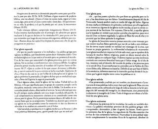 50

I APOCALIPSIS

SIN VELO

Ningún acto de servicio es demasiado pequeño como para que el Señor lo pase por alto. El Dr. M.R. DeHaan, el gran maestro de profecía
bíblica, una vez afirmó: «Venir a Cristo no cuesta nada, seguir a Cristo
cuesta algo, pero servir a Cristo cuesta todo.» Jesús dijo: "El que encuentre su vida, la perderá, y el que la pierda por mi causa, la encontrará»
(Mateo 10:39).
Todo cristiano debiera comprender íntegramente Efesios 2:8-10.
Todos estamos familiarizados con el principio de salvación por gracia
mediante la fe que se declara en los versículos 8-9, pero pocos son los
que entienden que luego de esta transacción seguimos adelante para realizar: "Buenas obras, las cuales Dios dispuso de antemano a fin de que las
pongamos en práctica.»
Una iglesia separada
«Sé que no puedes soportar a los malvados .» La palabra griega para
«iglesia» es ekklesla, que literalmente quiere decir "llamados a salir». Una
verdadera iglesia es la que está en el mundo pero no pertenece al mundo.
Una de las cosas que caracterizó a la iglesia primitiva, pero no a otras
iglesias, fue su rechazo a confraternizar con cristianos débiles. La iglesia
primitiva prestó mucha atención al mandato del Espíritu Santo en Romanos 16: 17: "Que se cuiden de los que causan divisiones y dificultades, y van en contra de lo que a ustedes se les ha enseñado. Apártense de
ellos.» Hoy en día casi no se oye hablar de la disciplina en la iglesia. l.a
iglesia primitiva la practicaba, y la iglesia de hoy que en verdad está separada y llena del Espíritu la seguirá practicando.
Hace algunos años, visité la iglesia de los indios Tzeltal del sur de
México, vi lo que significaba para un grupo de creyentes cumplir con la
disciplina, teniendo como única dirección la Biblia. Un hombre se encontraba parado afuera, observando el servicio. Se nos informó que estaba allí porque estaba saliendo con una mujer incrédula del pueblo, lo
cual comprometía su testimonio cristiano y era considerado como una
ofensa para la iglesia. No le permitirían sentarse dentro del salón de reuniones hasta que no se arrepintiera. También nos dijeron que a otros en
esa iglesia no se les permitía tomar la comunión ni dar sus diezmos u
ofrendas si no estaban en comunión con el Señor.
Qué sacudida se produciría en la iglesia moderna si se llevaran a cabo
estas prácticas fielmente; pero, ¿quién puede decir que no será así?

La iglesia de Éfeso

I

51

Una iglesia pura
«Sé oo, que has puesto a prueba a los que dicen ser apóstoles pero no lo
son; y has descubierto que son falsos» Inmediatamente después del día de
Pentecostés, Satanás sembró cizaña en medio del trigo del Señor. Algunas
de estas cizallasse disfrazaron de apóstoles y anduvieron por allí engañando
en su inocencia a algunas de las iglesias recién nacidas, ya que no tenían copias escritas de las Escrituras. Por supuesto, Dios es fiel, y aquellas iglesias
que lo buscaban en verdad y que ponían a prueba a los espíritus «para ver si
eran de Dios» no fueron engañadas. La iglesiade ~feso fue una de ellas y no
permitió que los falsos apóstoles la engañaran.
La iglesia de Jesucristo necesita prestar atención a este mensaje porque existen muchos falsos apóstoles que van de un lado a otro disfrazados de siervos suyos cuando en realidad son enemigos de la cruz. que
buscan su propia ganancia. La enfermedad eclesiástica de «ecumanía(una iglesia mundial sin importar la fe de cada uno), que se apodera de la
fantasía de muchos líderes religiosos. posee un efecto mortal sobre la
verdadera iglesia en cualquier lugar. Podemos esperar que esta tendencia
continúe con creciente ferocidad hasta que el Señor venga. En el día de
hoy. tenemos todo el derecho del mundo de probar a las personas para
ver si son de Dios. Si sus enseñanzas no coinciden con la Palabra de Dios
ni son fieles a ella. debemos rechazarlas. Debido al uso que hace el diablo
de la semántica, debemos examinar la intención que hay detrás de las palabras que la gente emplea tanto como las palabras en sí.
Una iglesia sufrida
«Has perseverado y sufrido por mi nombre, sin desanimarte.» La estructura de estas palabras indica muy claro que la iglesia de Éfeso era una
iglesia consecuente, sufriendo a lo largo de toda su historia en la fiel propagación del mensaje del evangelio, sin desanimarse. sino presentando
osadamente el evangelio de Cristo. Todo el elogio es un tributo a la fidelidad de esta iglesia santa.
Una iglesia autónoma
«Aborreces las prácticas de los nicolaítas, las cuales yo también aborrezco.» La palabra «nicolaítas.. proviene de dos palabras griegas: niko:
«conquistador, derrocador», y taos: «la gente, los laicos». Parece que en
los primeros días de la iglesia. los seguidores de Nicolás sostenían dos
puntos de vista seriamente heréticos: Practicaban la sensualidad separando completamente la naturaleza fesica de la espiritual, dándose de

 