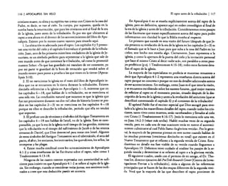 116

I APOCALIPSIS

SIN VElO

cristiano muere, su alma y su espíritu van a estar con Cristo en la casa del
Padre, es decir, se van al cielo. Su cuerpo, por supuesto, queda en la
tumba hasta la resurrección, que para los cristianos será al final de la era
de la iglesia, justo antes de la tribulación. Es por eso que ubicamos al
rapto a esta altura en el devenir de los acontecimientos del libro de Apocalipsis. Existen por lo menos cuatro razones para situarlo aquí.
l. La ubicación es adecuada para el rapto. Los capítulos 4 y 5 presentan una visión de! cielo y e! capítulo 6 introduce e! período de la tribulación. Juan, uno de los primeros miembros verdaderos de la iglesia de Jesucristo, es un símbolo perfecto para representar a la iglesia que sale de
este mundo antes de que comience la tribulación, tal como lo prometió
nuestro Señor: "Ya que has guardado mi mandato de ser constante, yo
por mi parte te guardaré de la hora de tentación que vendrá sobre el
mundo entero para poner a prueba a los que viven en la tierra» (Apocalipsis 3: 1O).
2. El no mencionar la iglesia en el resto del libro de Apocalipsis indica que no se encuentra en la tierra durante la tribulación. Existen
dieciséis referencias a la iglesia en Apocalipsis 1-3, mientras que en
los capítulos 6-18, que hablan de la tribulación, no se menciona ni
una sola vez. La conclusión natural que sacamos es que la iglesia que
fue tan prominente durante sus dos mil años de historia (como se predice en los capítulos 2-3) no se menciona en los capítulos 4-18
porque en ellos se describe la tribulación, período que ella no tendrá
que soportar.
3. El profuso uso de términos y símbolos del Antiguo Testamento en
los capítulos 4-18 nos hablan de Israel, no de la iglesia. Esto es comprensible, ya que la era de la iglesia es el tiempo de los gentiles, mientras
que la tribulación es el tiempo del sufrimiento de Jacob o de las setenta
semanas de Daniel, que Dios determinó para tratar con Israel. Algunos
de estos símbolos del Antiguo Testamento son el tabernáculo, el arca del
pacto, el altar. los ancianos, los incensarios, los querubines, los sellos.Ias
trompetas y las plagas.
4. Existe mucha similitud entre los acontecimientos de Apocalipsis
4:1-2 y otras enseñanzas de las Escrituras sobre el rapto, tales como 1
Tesalonicenses 4: 13-18.
Ninguna de las cuatro razones expresadas con anterioridad es suficiente para insistir en que Apocalipsis 4: 1-2 se refiere al rapto de la iglesia. Sin embargo, cuando se consideran todas juntas, nos sentimos inclinados a creer que esta deducción puede ser correcta.

El rapto antes de la tribulación 1 117
En Apocalipsis 4 no se enseña explícitamente acerca del rapto de la
iglesia, pero en definitiva, aparece aquí en orden cronológico al final de
la era de la iglesia y antes de la tribulación. Consideraremos otros pasajes
de las Escrituras que tratan específicamente acerca del rapto para poder
informarnos con claridad lo que la Biblia enseña al respecto.
Lo primero que sucede en esta visión del futuro (después de que Jesús presenta su revelación de la era de la iglesia en los capítulos 2-3) es
el llamado que se le hace a Juan para que suba a la casa del Padre en los
cielos; este hecho nos enseña algo. Ciertamente, Juan representa a la
iglesia. y como la apertura de la puerta del cielo y la invitación personal
que hace el mismo Cristo al decir «sube acá», son paralelos a otros pasajes proféticos (p.ej. 1 Tesalonicenses 4: 16-18), todos estos factores detallan el rapto de la iglesia.
La mayoría de los especialistas en profecía se muestran renuentes a
decir que Apocalipsis 4: 1-2 representa una enseñanza directa acerca del
rapto porque no concreta o porque no nos da detalles adicionales acerca
de ese acontecimiento. Sin embargo. como Juan es el que tiene la visión.
"yse encuentra escribiendo sobre los sucesos futuros. ¿qué mejor manera
de referirse al rapto en el momento preciso, situado después de la descripción de la era de la iglesia y antes a la revelación del anticristo (que se
describirá comenzando el capítulo 6) y el comienzo de la tribulación?
El apóstol Pablo fue el escritor especial que Dios escogió para revelarle a la iglesia los maravillosos detalles del rapto. cuando todos los cristianos, tanto vivos como muertos, serán «arrebatados» y llevados al cielo
con Cristo (l Tesalonicenses 4: 16-17). Jesús lo menciona solo una vez,
en Juan 14:2-3 (véase más arriba). Habló muchas veces de su segunda
venida, pero en cada una de esas ocasiones tenía en mente el acontecimiento culminante al cual Pablo llama «la gloriosa venida». Por lo general, la mayoría de las personas piensan en este suceso cuando hablan de
las muchas promesas (trescientas dieciocho en total) que existen en el
Nuevo Testamento que se refieren a la segunda venida de Cristo. Estudiaremos en detalle esa fase visible de su venida cuando lleguemos a
Apocalipsis 19. Debemos tener cuidado al analizar los pasajes de la segunda venida y determinar si se refieren al rapto o a la gloriosa venida.
El siguiente cuadro. usado con el permiso de mi amigo, el Dr. Thomas Ice, director ejecutivo del Pr~Tr;b Research Center [Centro de Investigaciones Previas a la tribulación], sitúa a algunas de las referencias
principales que se hacen de las dos etapas diferentes de la segunda venida. Verá que la mayoría de las que describen el rapto provienen de

 