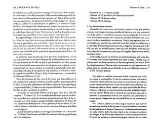 134

I APOCALIPSIS

SIN VELO

totalidad de su sacerdocio al mismo tiempo. El sacerdocio de los creyentes comenzó en el día de Pentecostés. Cada miembro del cuerpo de Cristo es miembro del sacerdocio de los creyentes; en 1 Pedro 2:9 se nos llama «real sacerdocio». La iglesia de Jesucristo, compuesta por ese «real sacerdocio», ahora no se encuentra en su presencia, al menos en forma
absoluta. Solo después del arrebatamiento, cuando los muertos en Cristo resuciten y nosotros seamos transformados, se reunirá al mismo tiempo todo elsacerdocio de Cristo. Por lo tanto, las piedras de sardio y jaspe
se utilizan para describir a Cristo como nuestro sumo sacerdote.
En segundo lugar, Cristo es el eterno. Otra faceta de la descripción
de Cristo tal como Juan lo ve es que «alrededor del trono había un arco
iris que se asemejaba a una esmeralda». No se trata Je un arco iris común, sino de uno perfectamente circular. En la tierra, solo vemos la mitad del arco iris, pero en el cielo veremos un arco iris perfecto que, semejante a una esmeralda verde, presenta la naturaleza eterna de Cristo. Es
cierto, él es el eterno.
Al examinar estas dos descripciones de Cristo, las primeras con las
que se encuentran los cristianos después del arrebatamiento, nos recuerdan que estamos en el cielo no por lo que hemos hecho, sino porque
Cristo, nuestro fiel sumo sacerdote, nos da gratis, por su gracia, un sacerdocio real. De manera similar, nos imparte su naturaleza eterna, dándonos la posibilidad de compartir su vida inmortal. Al tomarlo en cuenta, seguro no será difícil ofrecer a Dios «Continuamente ... un sacrificio
de alabanza» (Hebreos 13: 1S).
Entre los cristianos de hoy, uno de los temas más descuidados es el
del sacerdocio de todos los creyentes, es decir, que hoy somos sacerdotes
de Dios. Como tales, debiéramos ser fieles en ejercer nuestros privilegios
y responsabilidades. ¿Cuáles son esas responsabilidades? Básicamente se,
dividen en dos: intercesión y sacrificio.
La oración de intercesión debiera ocupar gran parte de la vida del
creyente (l Timoteo 2:1). Si en verdad entendiéramos que los incrédulos no pueden orar y que los cristianos que se encuentran fuera de la comunión con Dios tampoco pueden hacerlo. arderíamos de deseos de
orar por nuestros hermanos en Cristo y por los que no son salvos. El curso de la historia cambiaría si nosotros, los cristianos, fuéramos más fieles
en este aspecto.
La otra tarea del sacerdote en el Antiguo Testamento era la de sacrificar. El Nuevo Testamento nos habla de cuatro sacrificios que podemos
hacer los cristianos:

El trono de Dios

I

135

Romanos 12: 1-2: nuestro cuerpo
Hebreos 13: 1S: sacrificio de alabanza (adoración)
Hebreos 13: 16: buenas obras
Hebreos 13: 16: dádivas
2. Los veinticuatro ancianos
«Rodeaban al trono otros veinticuatro tronos, en los que estaban
sentados veinticuatro ancianos vestidos de blanco y con una corona de
oro en la cabeza.» La próxima cosa que vemos rodeando el trono son
otros veinticuatro tronos. con «ancianos» vestidos de blanco con coronas en la cabeza, sentados en sus asien tos. Una de las preguntas más controversiales que suscitó esta visión del trono de Dios es con referencia a
la identidad de estos veinticuatro ancianos. Algunos estudiosos de la Biblia. que son en verdad buenos, creen que son hombres. mientras que
otros. también competentes. creen que son ángeles. Examinemos ambos
puntos de vista.
John Darby, uno de los primeros en escribir acerca de este tema dijo:
«El número veinticuatro representa dos veces el doce. Tal vez, aquí se
pudiera ver a los doce patriarcas y a los doce apóstoles, los santos de las
dos dispensaciones,» Esto es mejor que pensar en que representan a la
iglesia. pero los transforma en símbolos y no en verdaderos ancianos."
El Dr. lronside explica:
Pero ahora. el versículo cuatro pone frente a nosotros una visión
que nunca se contempló en el cielo en ocasiones previas: veinticuatro
tronos (no simples «asientos») que rodean al trono central. y en ellos se
sientan veinticuatro ancianos con las coronas de los vencedores (no con
diademas) sobre la cabeza. vestidos con ropas sacerdotales del blanco
más puro. ¿Quiénes son estos favorecidos reunidos alrededor del glorioso ser central? Pienso que no tenemos por qué dudar acerca de su
identidad si comparamos escritura con escritura y no confiamos en
nuestra propia imaginación que nos puede llevar por un camino equivocado.
En 1 Crónicas. capítulo 24. leemos algo muy similar; y de nuevo le
recuerdo que muchos de los lectores de Juan eran hebreos. totalmente
familiarizados con el Antiguo Testamento. ¿Podemos cuestionar acaso
que cada creyente judío recordara rápido a los veinticuatro ancianos
que designó el rey David para representar a todo el sacerdocio levita?
Dividió a los ancianos en veinticuatro grupos. cada uno de los cuales

 