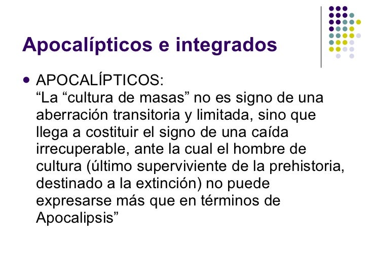 Apocalípticos e integrados