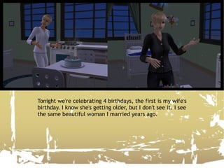 Tonight we're celebrating 4 birthdays, the first is my wife's birthday. I know she's getting older, but I don't see it. I see the same beautiful woman I married years ago. 