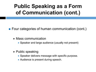 A Pocket Guide to Public Speaking Chapter 1 | PPTX