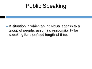 A Pocket Guide to Public Speaking Chapter 1 | PPTX