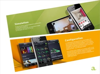 on ;
                                                    décorati
                                           ent à la
                                 ue égalem
                        s’appliq                              t
              service le de :                        n habita
     type de            sib                 to de so
Ce
         nt alo  rs pos       ans   une pho
il devie              euble d sur un mur.
             er un m           ur
    visualis           e coule
                ter un
    o u de tes




                                                                                                                                          le
                                                                                                                                 ateur a
                                                                                                                        nsomm encore,
                                                                                                     duits p  ar le co       e fo is
                                                                                          des pro                   ées. Un              devient
                                                                                 isation                   urs ann            L’écran
                                                                    La   custom e depuis plusie de facilitateur. voir choisir les
                                                                               poup                   rôle                   pou
                                                                                                                   aute va uit, pour tester,
                                                                    vent en tile va jouer le
                                                                                 c                     le mobin               d
                                                                     l’ écran ta avec laquelle ons de son pro
                                                                      une   palette        tifs, les opti         ur ac heter.
                                                                                 , les mo              final, po                               ces
                                                                       couleurs n avis… et au                                         tiles, et s
                                                                                  o                                         rans tac             it
                                                                        do nner s
                                                                                                           ées su  r les éc tion des produ
                                                                                             ch  es, bas           l’ap propria         age
                                                                                   rfaces ri             faciliter            un pass cier en
                                                                         Ces inte services vont s seront donc                             n
                                                                                  ux                     lle                  s e différe
                                                                         nouvea sommateur. E es souhaitant
                                                                                   on                       u
                                                                          par le c             les marq
                                                                                    ire pour
                                                                          obligato            chat.
                                                                                    acte d’a
                                                                           avant l’
 