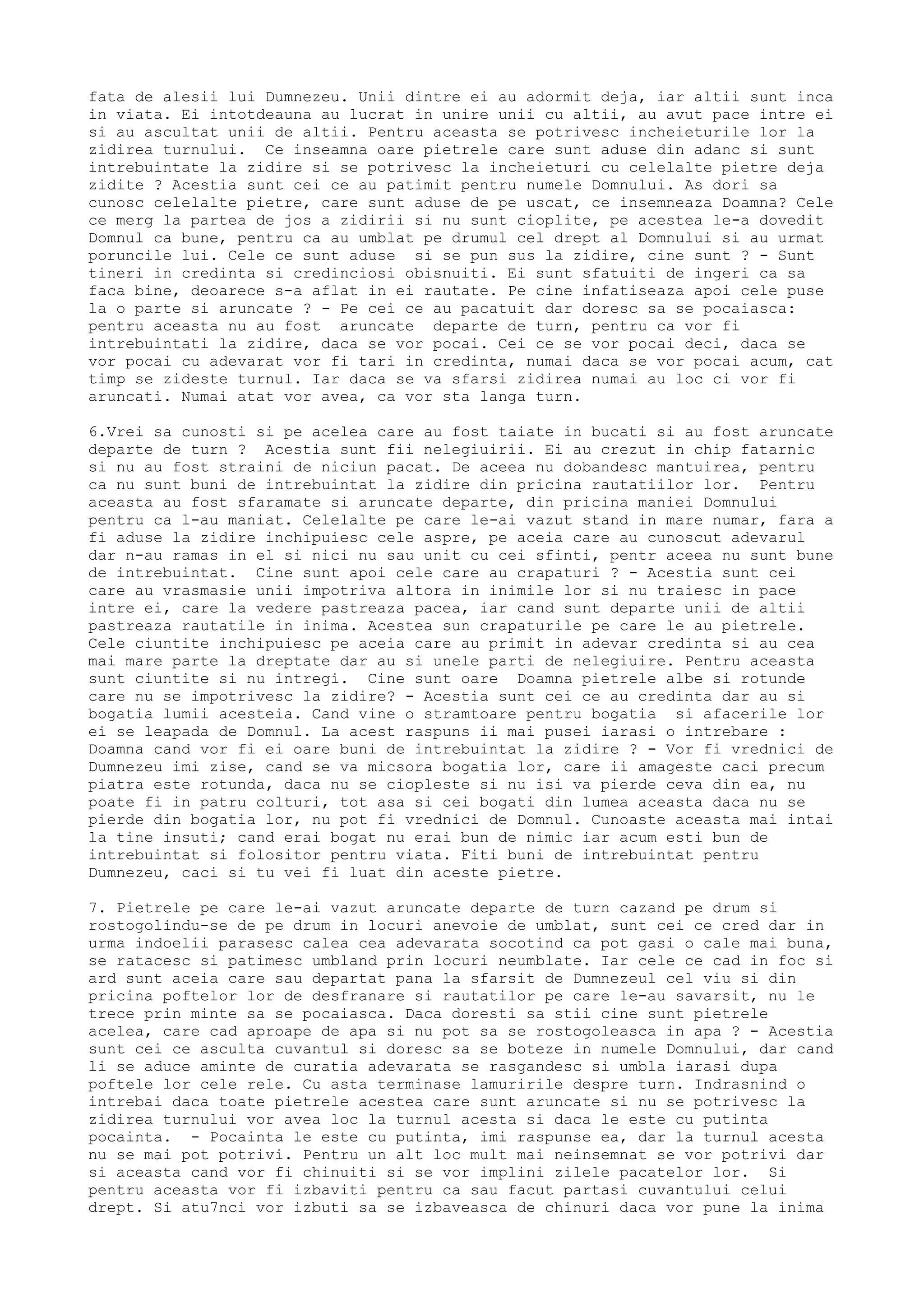 Apocrifa pastorul lui herma | TXT