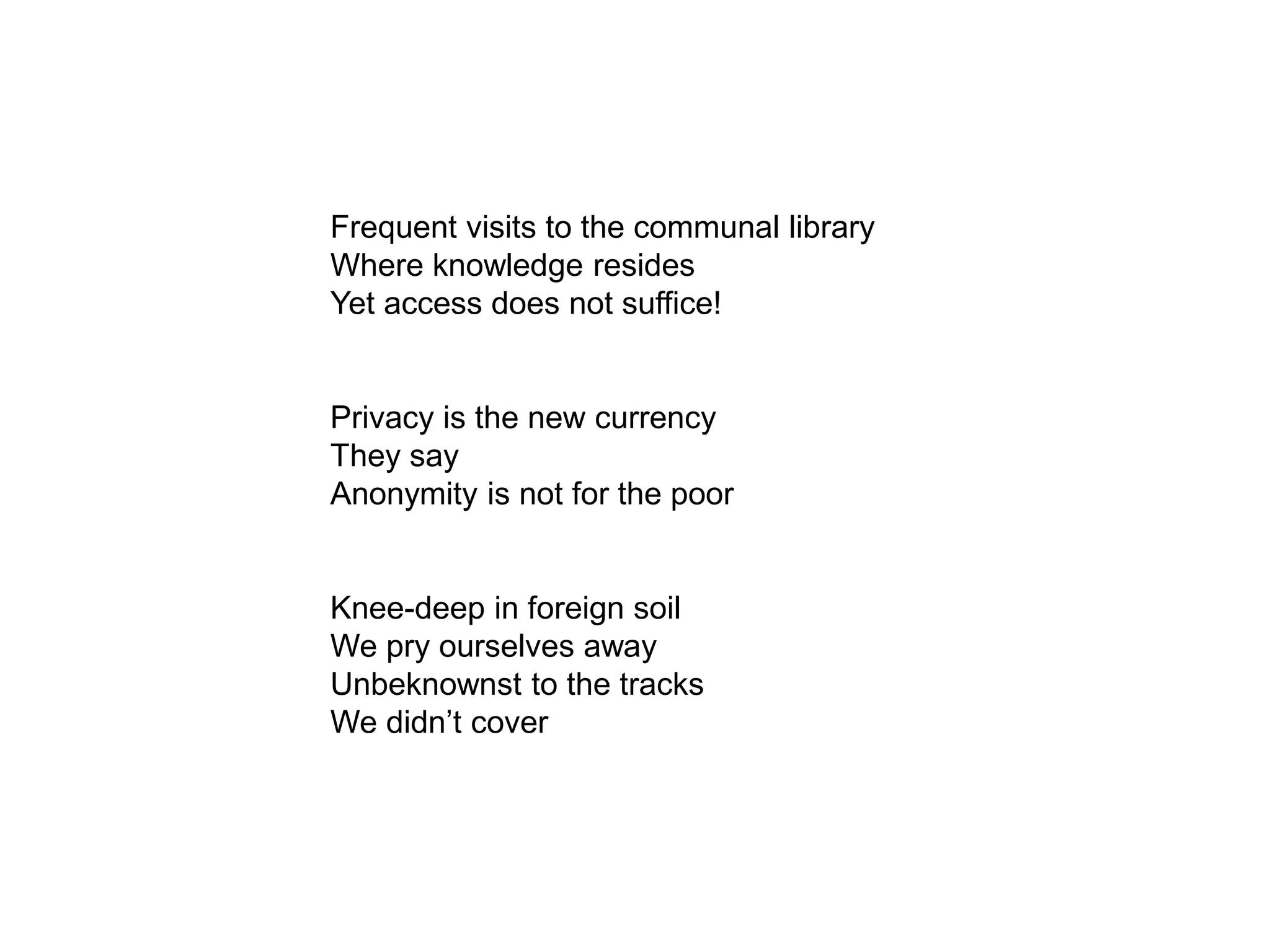 A poem on the web ppt
