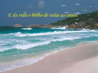 E da vida o brilho de todas as coisas. 