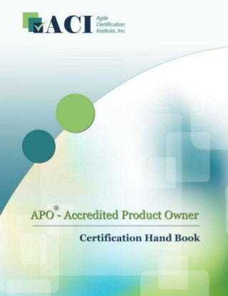 1
Page
www.AgileCertifications.org | APO® Certification Handbook

 