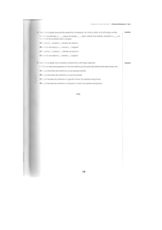 Apoio para os testes intermédios