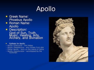Apollo Greek Name