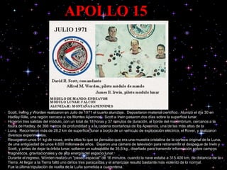 LOS VIAJES DEL APOLLO