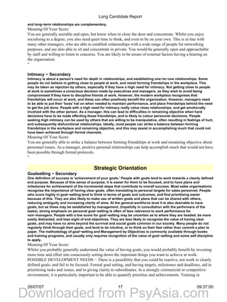Apollo Development Personality Report | PDF