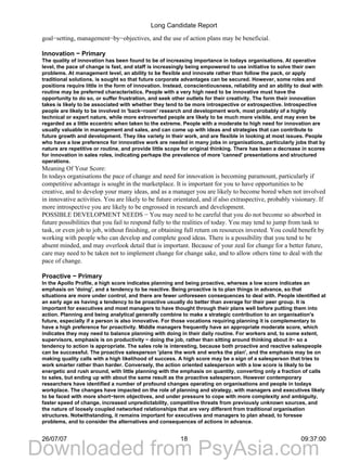 Apollo Development Personality Report | PDF