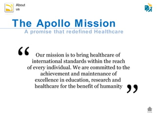 Apollo hospitals corporate presentation | PPT