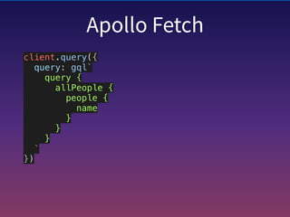 Getting started with Apollo Client and GraphQL | PDF