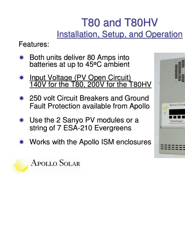 Apollo Solar TSW Inverter Training