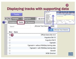 Displaying tracks with supporting data
Tracks
➼
➼
➼
➼
 