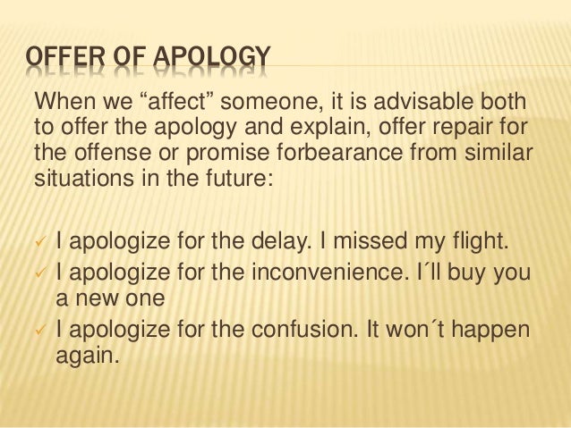i apologize for the inconvenience