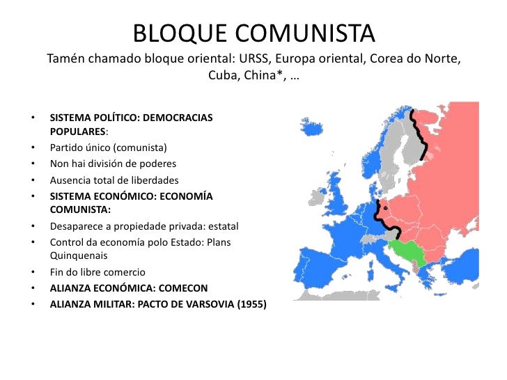 LA GUERRA FRÍA: BLOQUE COMUNISTA
