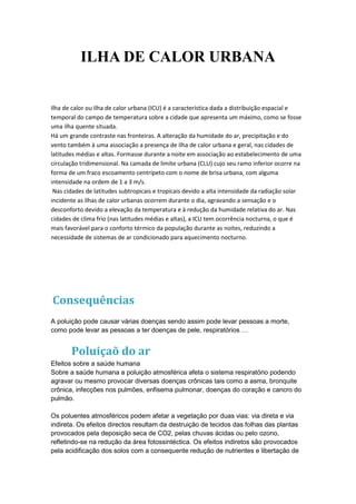 A poluicao atmosferica