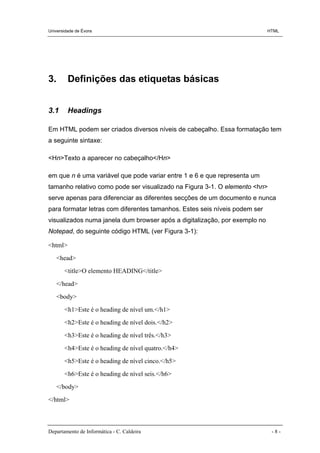Apontamentos de Html