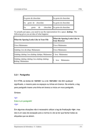 Apontamentos de Html