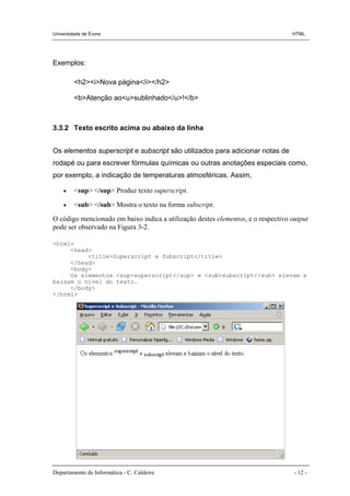 Apontamentos de Html