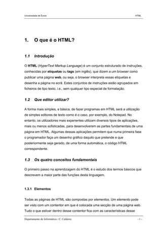 Apontamentos de Html