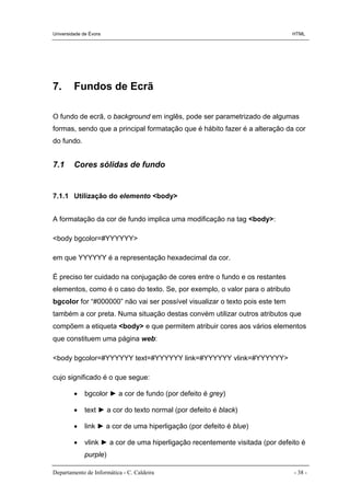 Apontamentos de Html