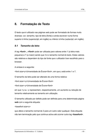 Apontamentos de Html