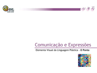 Comunicação e Expressões Elemento Visual da Linguagem Plástica -  O Ponto 