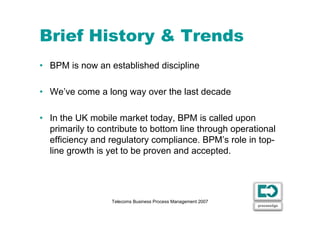 BPM in Telecoms