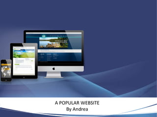 A POPULAR WEBSITE 
By Andrea 
 