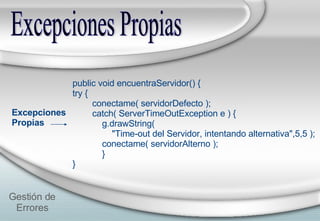 Gestión de errores en Java | PPT