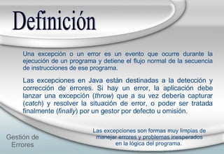 Gestión de errores en Java | PPT